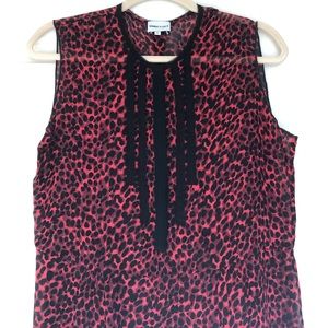 SOLD Bimba Y Lola Cheetah Print Sleeveless Blouse